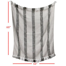 Load image into Gallery viewer, Hand Woven Quinn Throw Gray