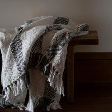 Load image into Gallery viewer, Hand Woven Quinn Throw Gray