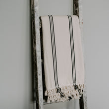 Load image into Gallery viewer, Taylor Turkish Throw Blanket - Three Stripe