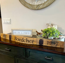 Load image into Gallery viewer, Wine Stave With Family Name and Est Date