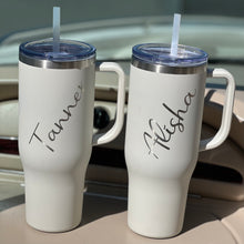 Load image into Gallery viewer, Soft Matte Personalized 40 Oz Tumbler with Handle