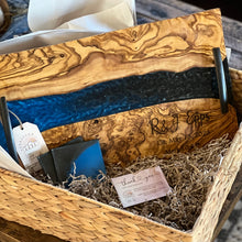 Load image into Gallery viewer, Custom Order~Black Sand Beach~ Olive Board with Epoxy