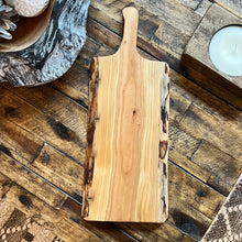 Load image into Gallery viewer, Cherry Wood Live Edge Serving Boards with Handle