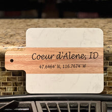 Load image into Gallery viewer, Marble and Acacia Wood Charcuterie Board