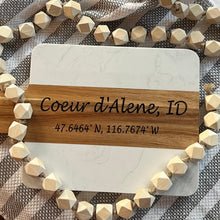 Load image into Gallery viewer, Marble and Acacia Wood Charcuterie Board