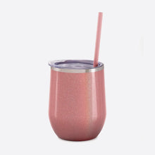 Load image into Gallery viewer, Custom Wine Tumbler with Straws