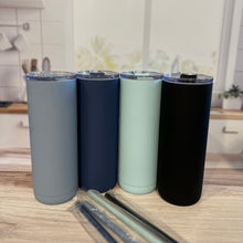 Load image into Gallery viewer, Skinny Tumbler with Straw