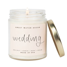 Load image into Gallery viewer, Wedding Soy Candle - Clear Jar - 9 oz