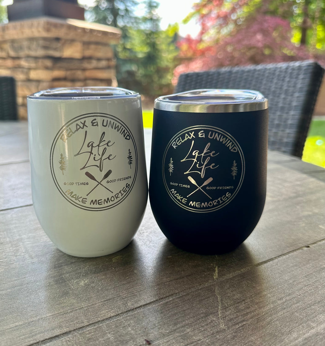 Custom Wine Tumbler- 12 oz