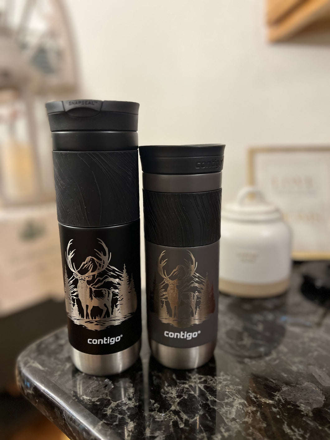 Engraved Travel Mug with Snapseal lid
