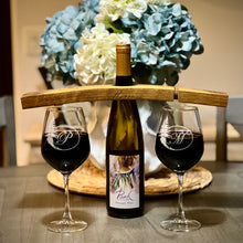 Load image into Gallery viewer, Wine Caddy with Two Wine Glasses
