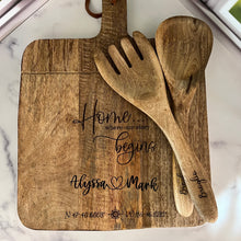 Load image into Gallery viewer, Carved Cutting Board Closing Gift Basket
