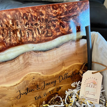 Load image into Gallery viewer, Custom Order~Copper Olive Board with Epoxy
