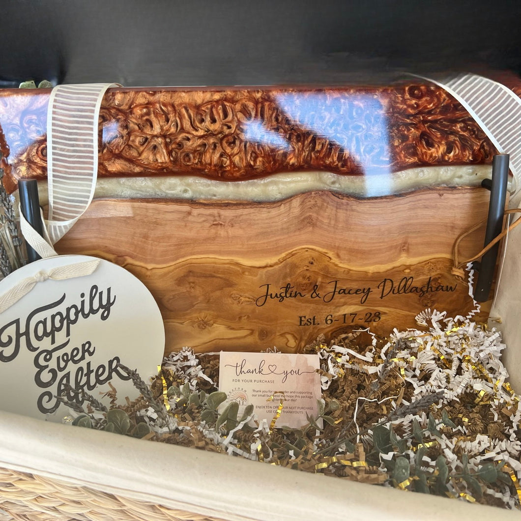Custom Order~Copper Olive Board with Epoxy