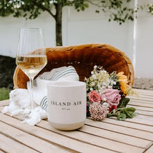 Load image into Gallery viewer, Island Air Soy Candle - Cream Stoneware Jar - 12 oz
