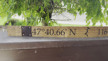 Load and play video in Gallery viewer, Customized Wine Stave Coordinates Sign
