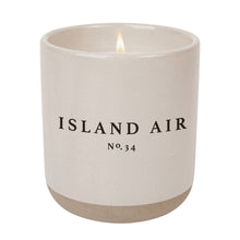 Load image into Gallery viewer, Island Air Soy Candle - Cream Stoneware Jar - 12 oz
