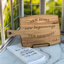 Load image into Gallery viewer, New Home New Memories Cutting Board
