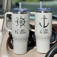 Load image into Gallery viewer, Soft Matte Personalized 40 Oz Tumbler with Handle
