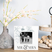 Load image into Gallery viewer, Mr and Mrs Frame, Wedding Present, Wedding Gift, Wood Frame
